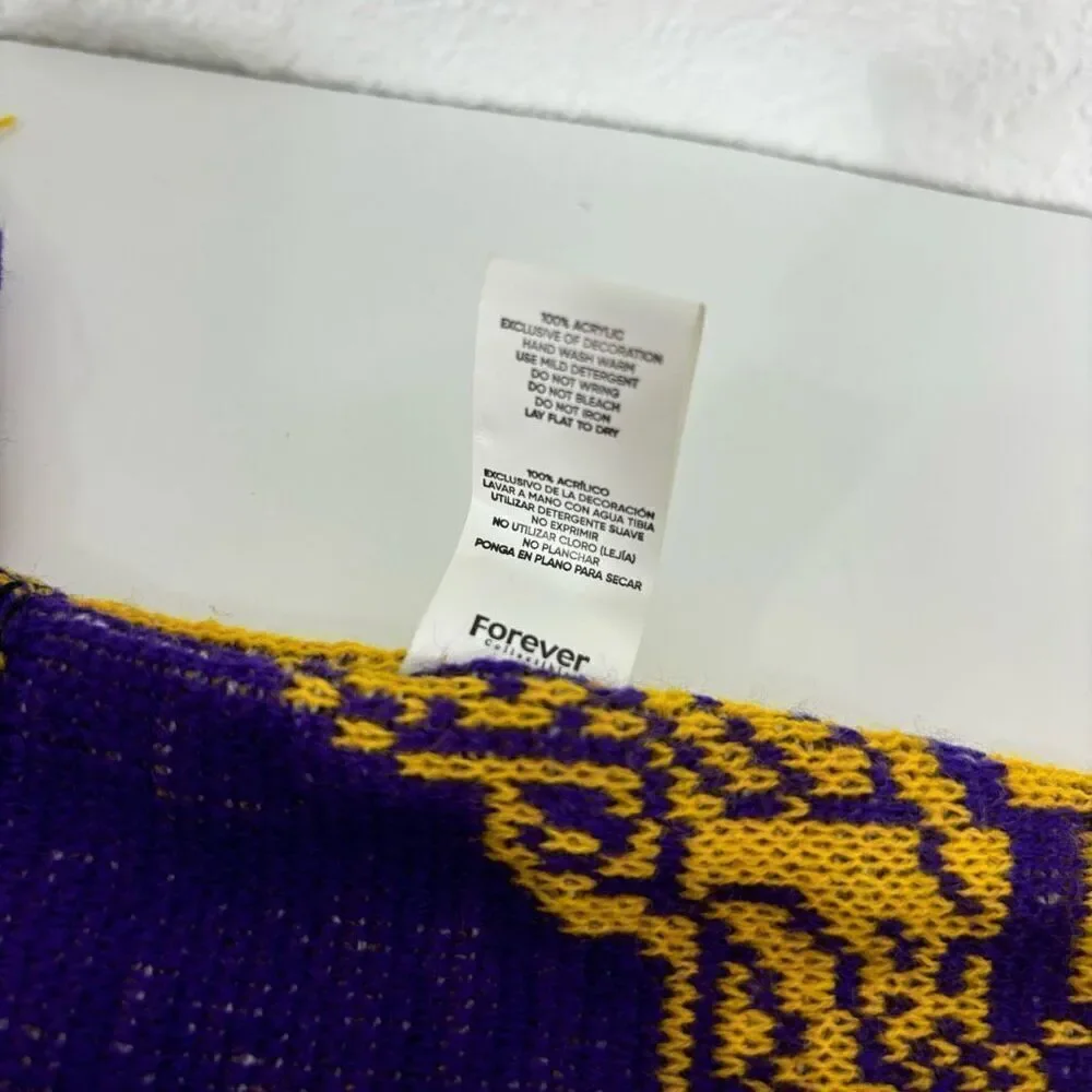NFL Minnesota Vikings Football Purple &‎ Yellow Winter Scarf